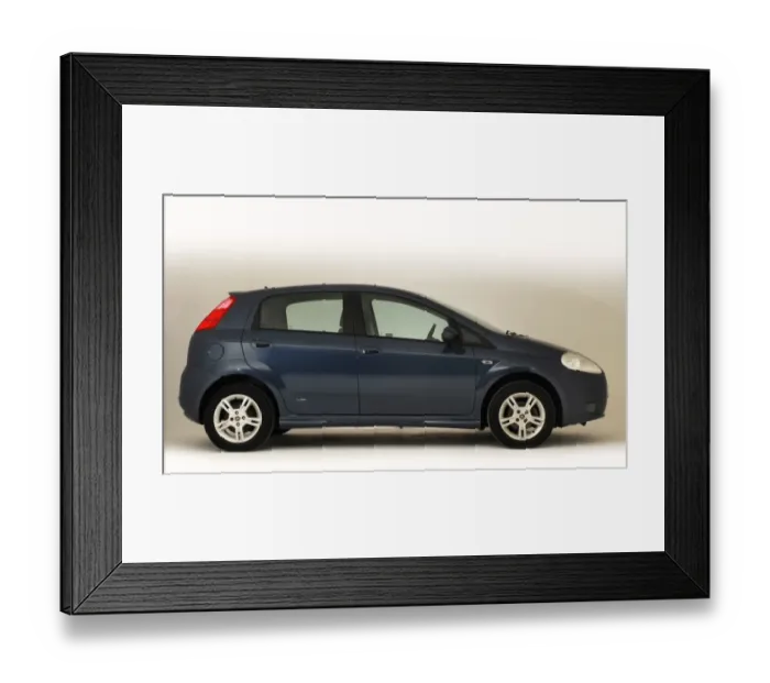 Framed Print : 2008 Fiat Punto