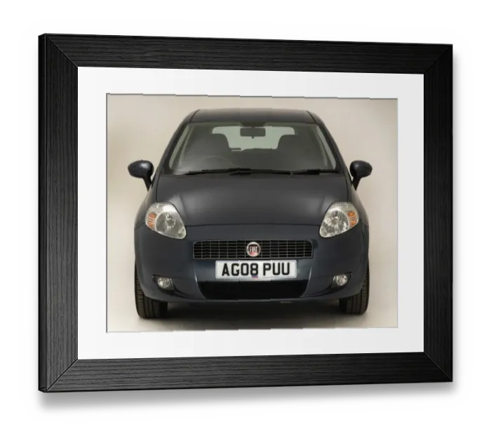Framed Print : 2008 Fiat Punto Framed Print : 2008 Fiat Punto
