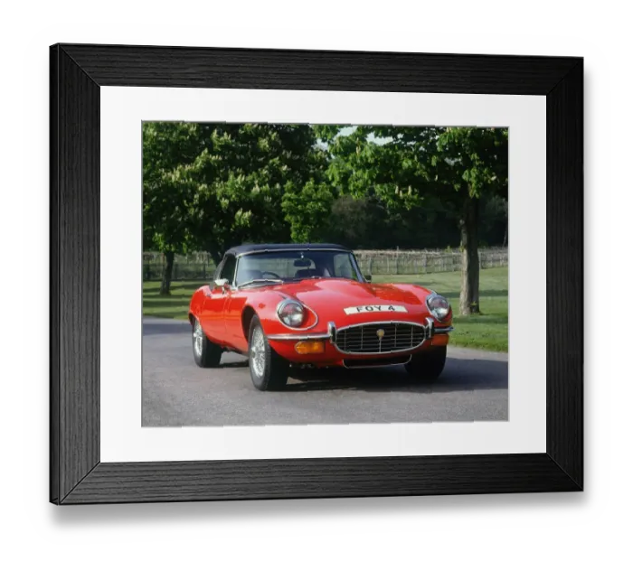 Framed Print : 1973 Jaguar E type Framed Print : 1973 Jaguar E type