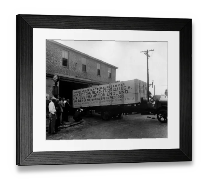 Framed Print : Sunbeam 1000hp