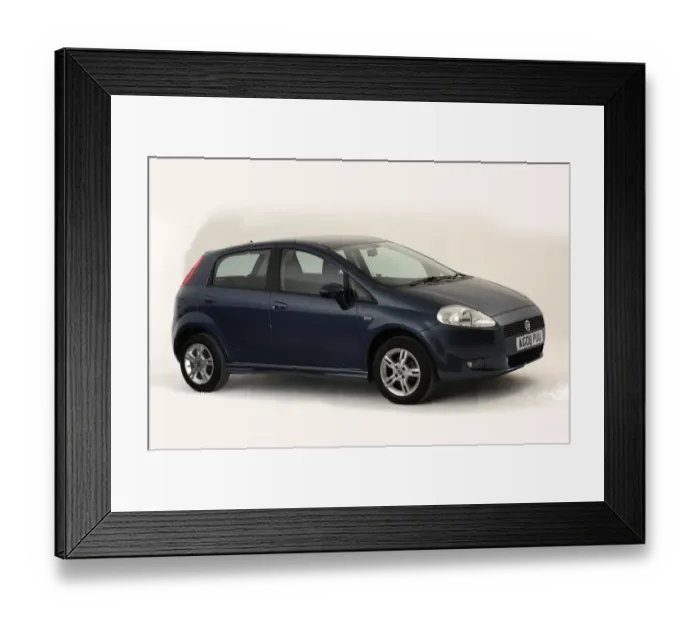 Framed Print : 2008 Fiat Punto Framed Print : 2008 Fiat Punto