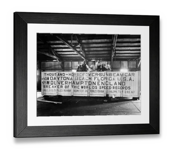 Framed Print : Sunbeam 1000hp