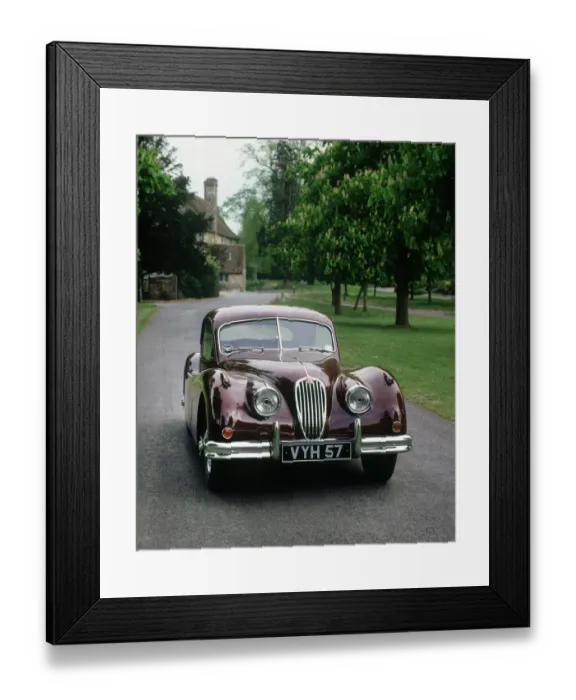 Framed Print : 1957 Jaguar XK 140