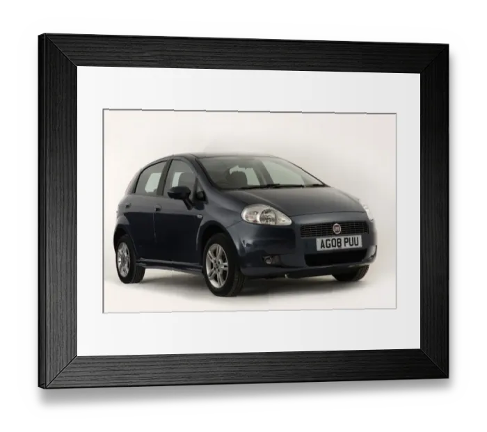 Framed Print : 2008 Fiat Punto Framed Print : 2008 Fiat Punto