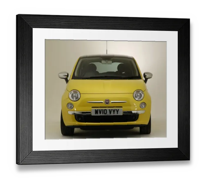 Framed Print : 2010 Fiat 500 Framed Print : 2010 Fiat 500