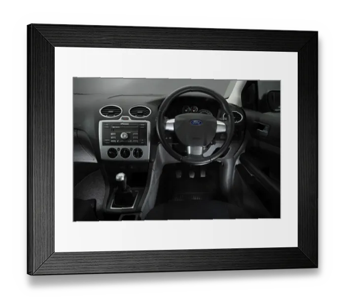 Framed Print : 2005 Ford Focus dashboard