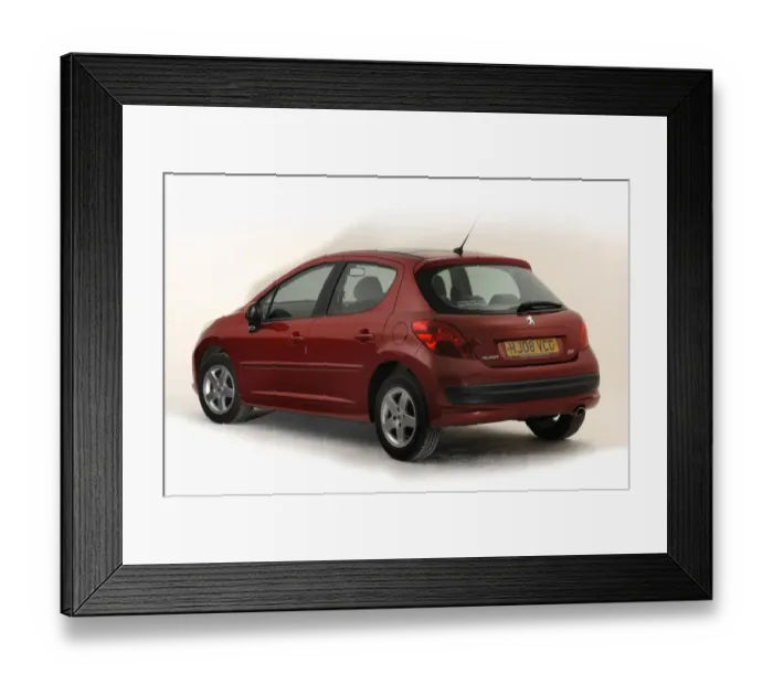 Framed Print : 2008 Peugeot 207 Framed Print : 2008 Peugeot 207