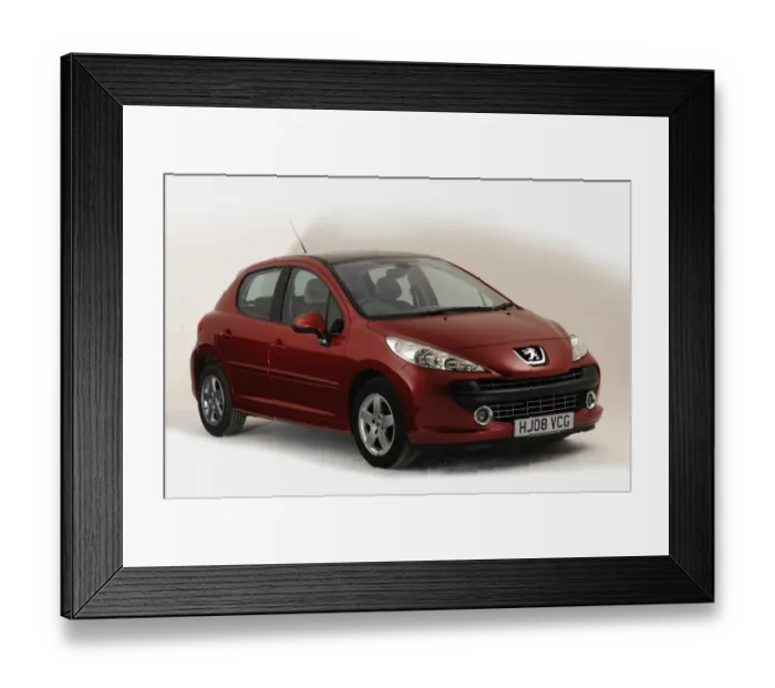 Framed Print : 2008 Peugeot 207
