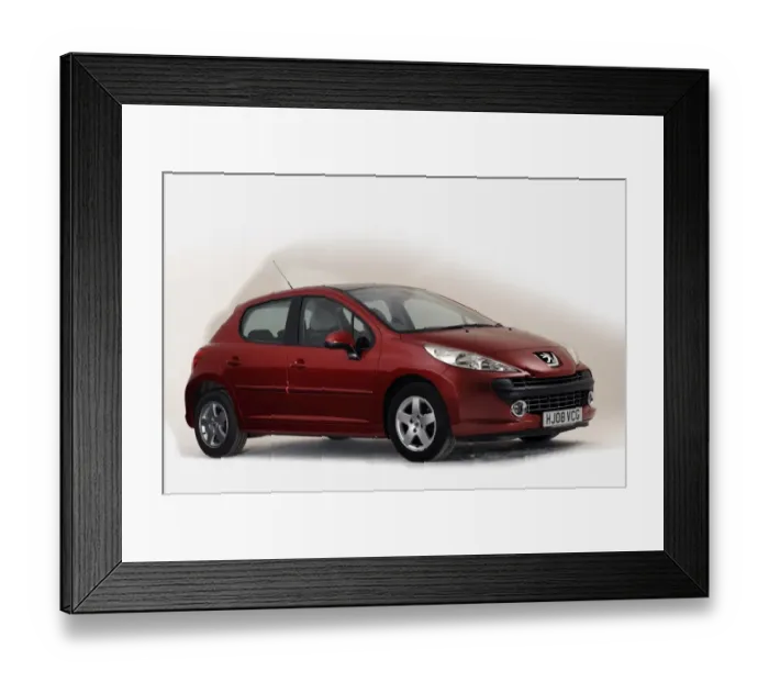 Framed Print : 2008 Peugeot 207 Framed Print : 2008 Peugeot 207