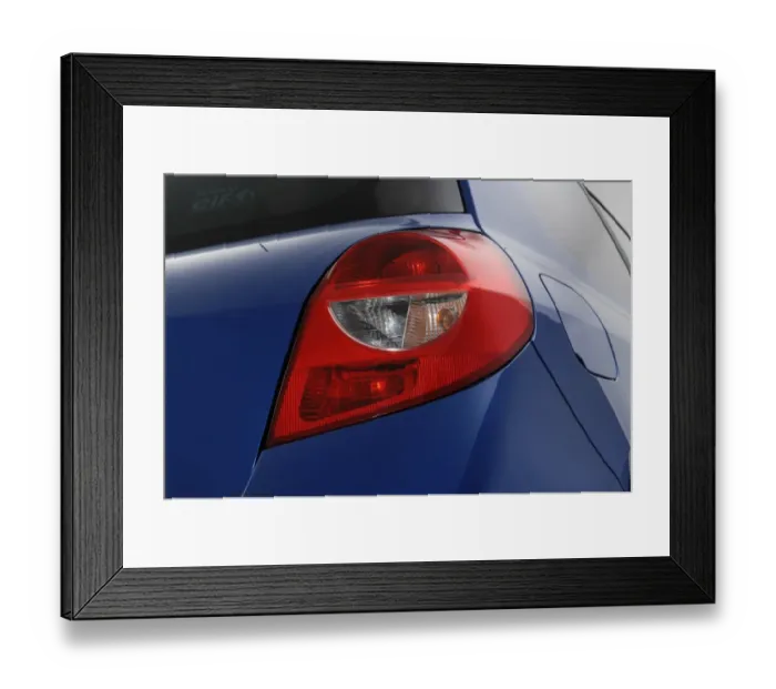 Framed Print : 2007 Renault Clio light cluster