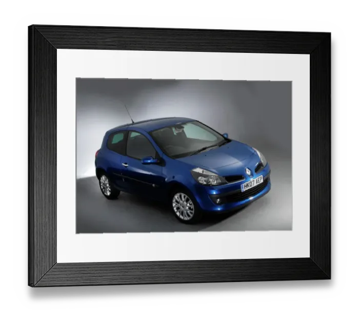 Framed Print : 2007 Renault Clio
