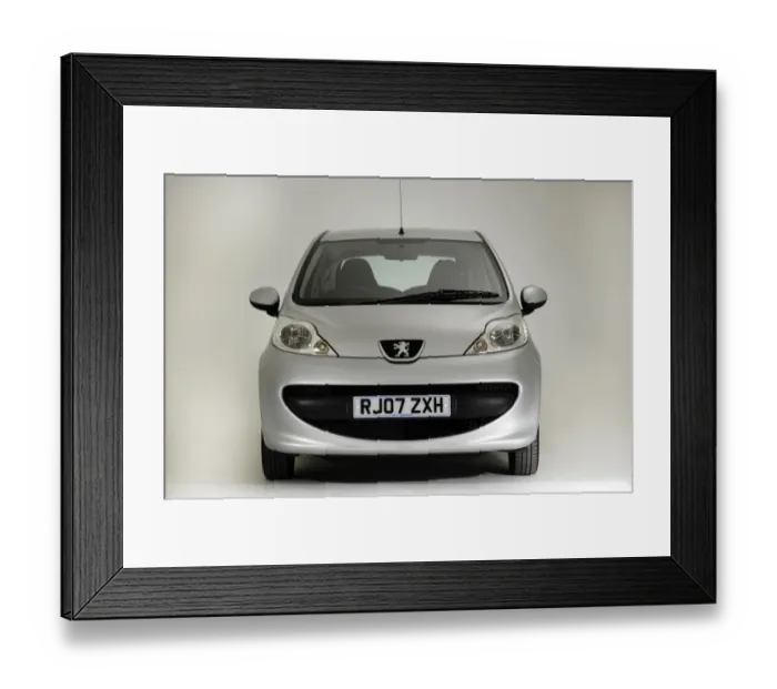 Framed Print : 2007 Peugeot 107 Framed Print : 2007 Peugeot 107