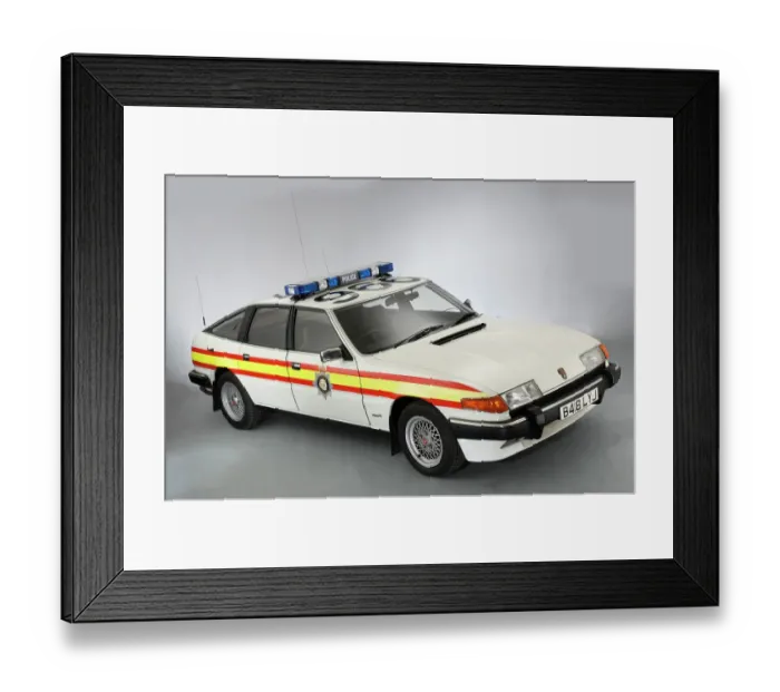 Framed Print : 1984 Rover SD1 Police car