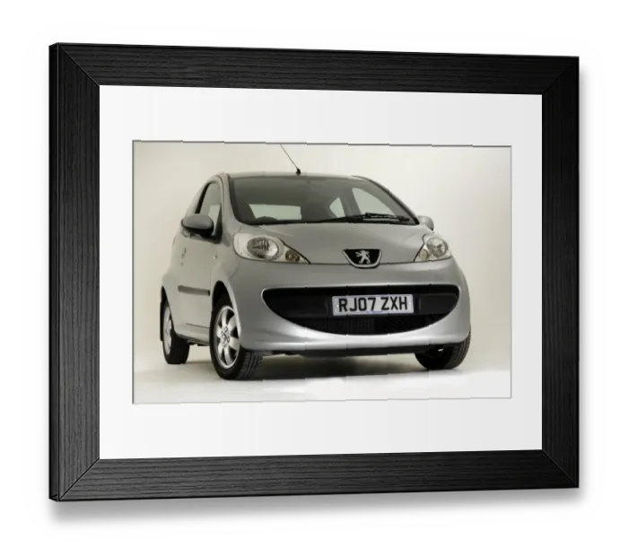 Framed Print : 2007 Peugeot 107 Framed Print : 2007 Peugeot 107