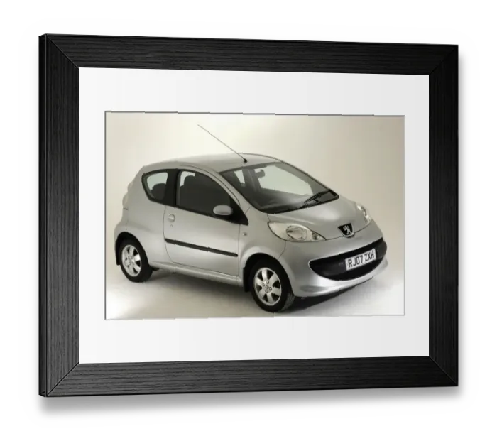 Framed Print : 2007 Peugeot 107 Framed Print : 2007 Peugeot 107