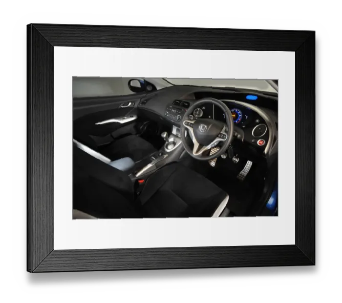 Framed Print : 2007 Honda Civic interior