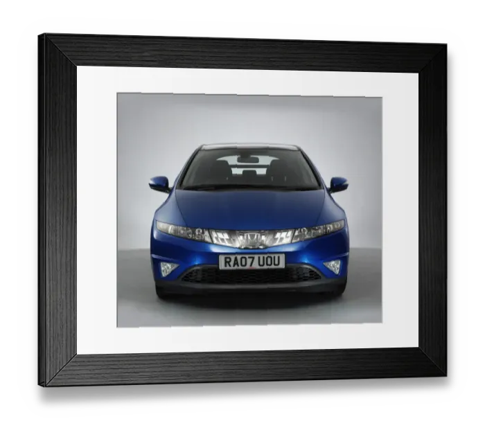 Framed Print : 2007 Honda Civic