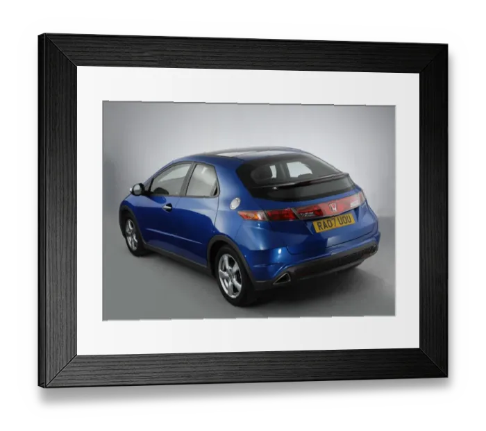 Framed Print : 2007 Honda Civic Framed Print : 2007 Honda Civic