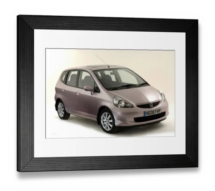 Framed Print : 2008 Honda Jazz Framed Print : 2008 Honda Jazz