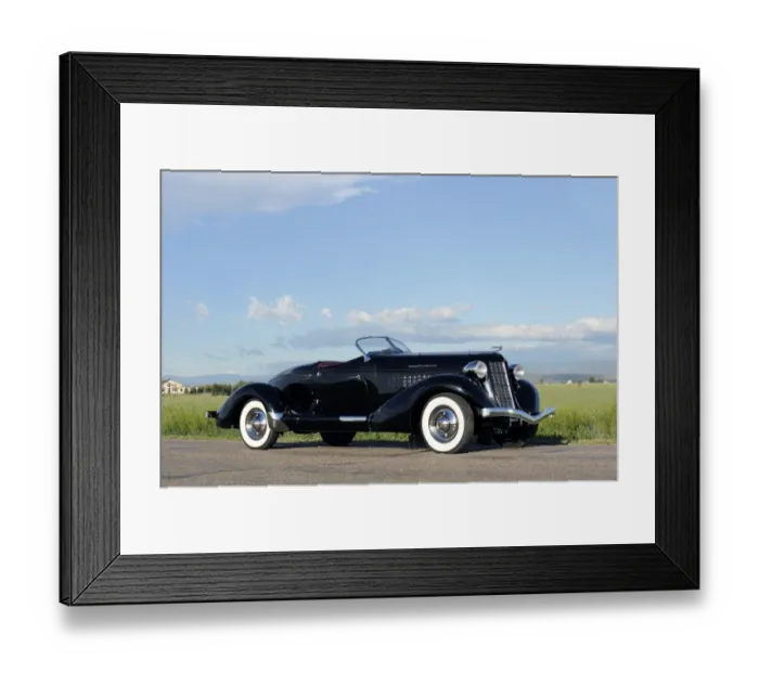 Framed Print : Auburn 852 SC Speedster