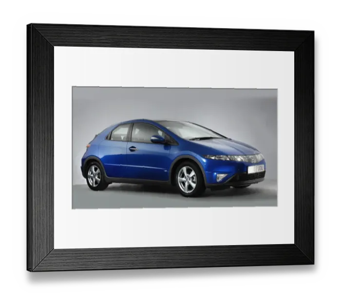 Framed Print : 2007 Honda Civic Framed Print : 2007 Honda Civic