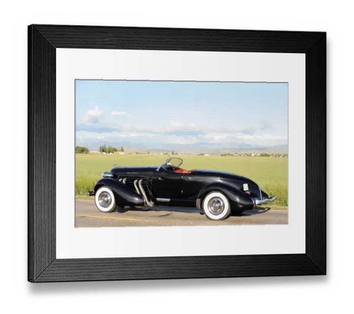 Framed Print : Auburn 852 SC Speedster
