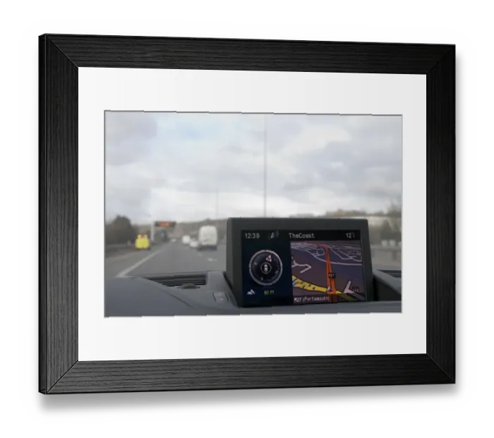 Framed Print : Satellite navigation Framed Print : Satellite navigation