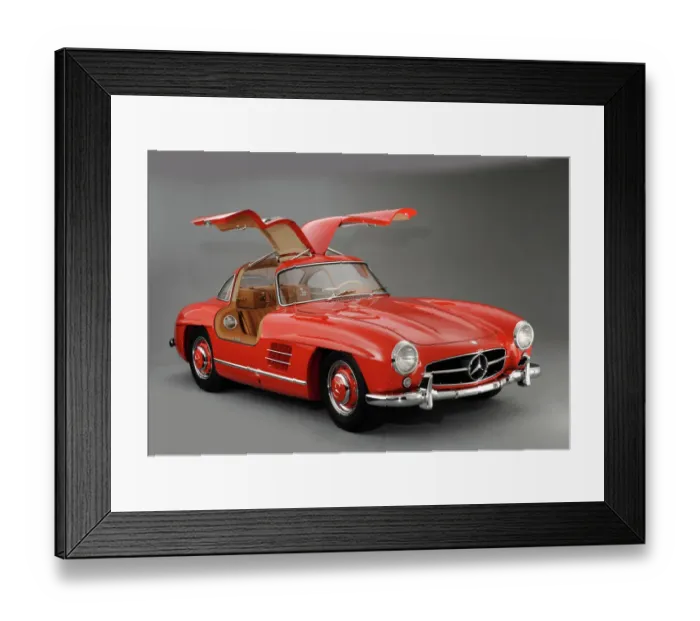 Framed Print : 1957 Mercedes Benz 300 SL Gullwing