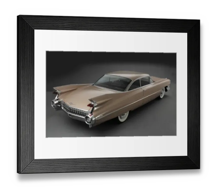 Framed Print : 1959 Cadillac Coupe de Ville