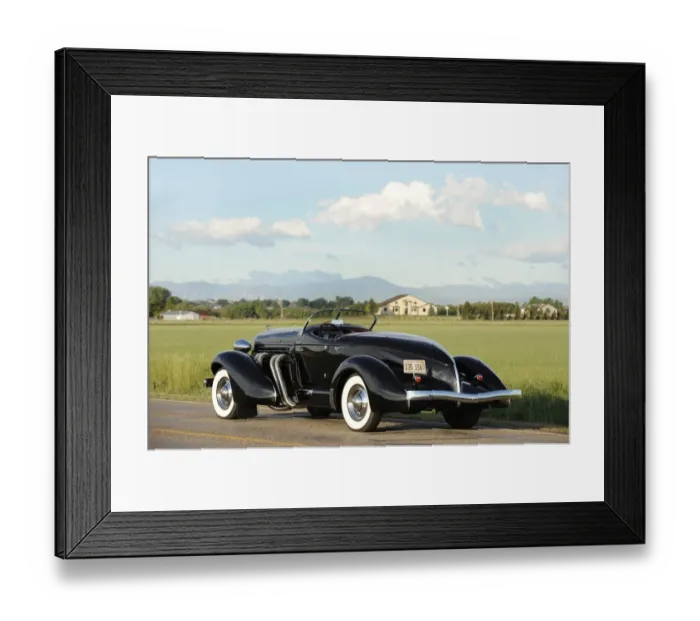 Framed Print : Auburn 852 SC Speedster