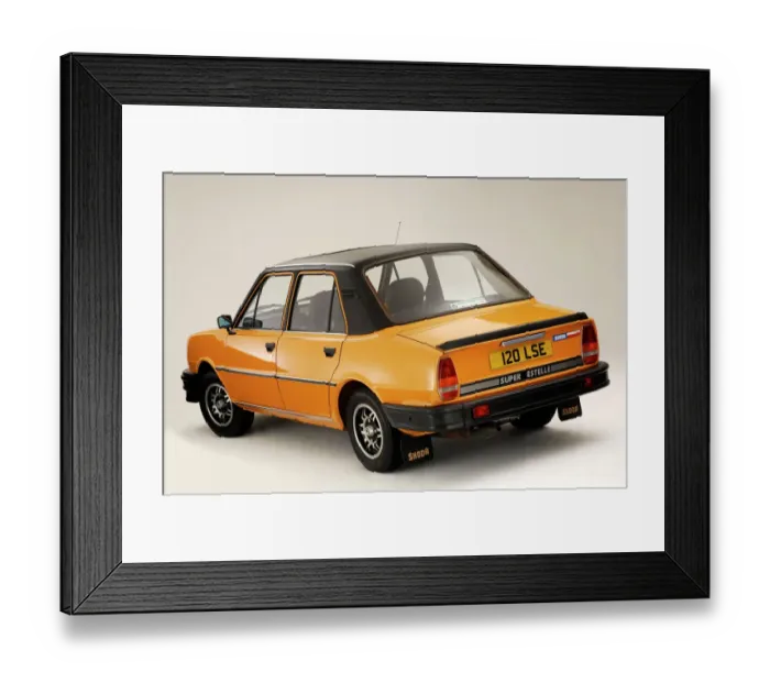 Framed Print : 1990 Skoda Super Estelle Framed Print : 1990 Skoda Super Estelle
