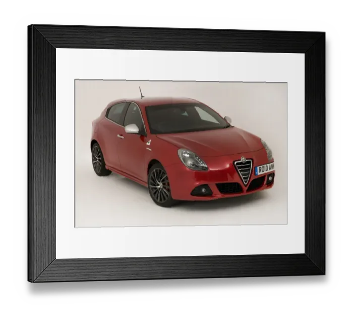 Framed Print : 2010 Alfa Romeo Giulietta 1750 Cloverleaf