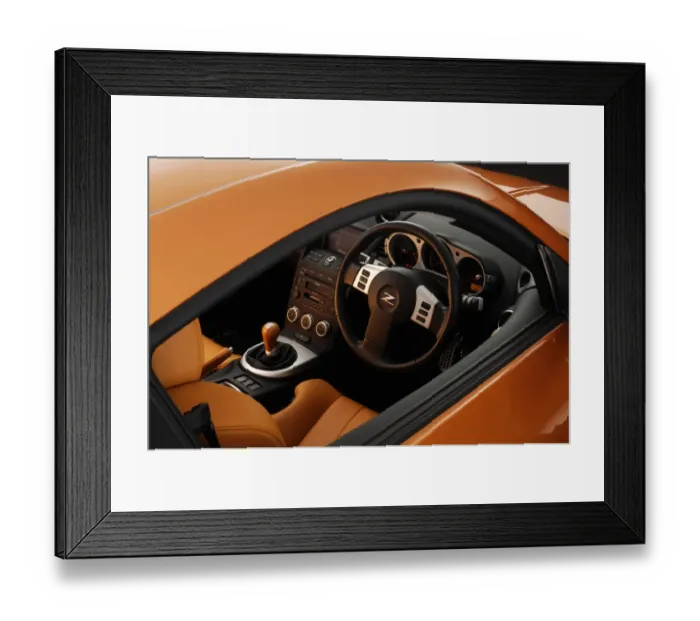 Framed Print : 2006 Nissan 350Z interior Framed Print : 2006 Nissan 350Z interior