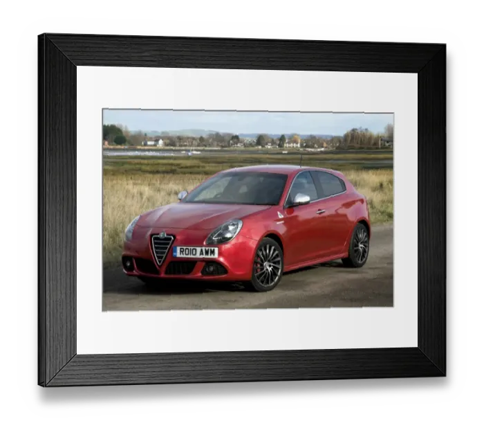 Framed Print : Alfa Romeo Giulietta Cloverleaf 2010