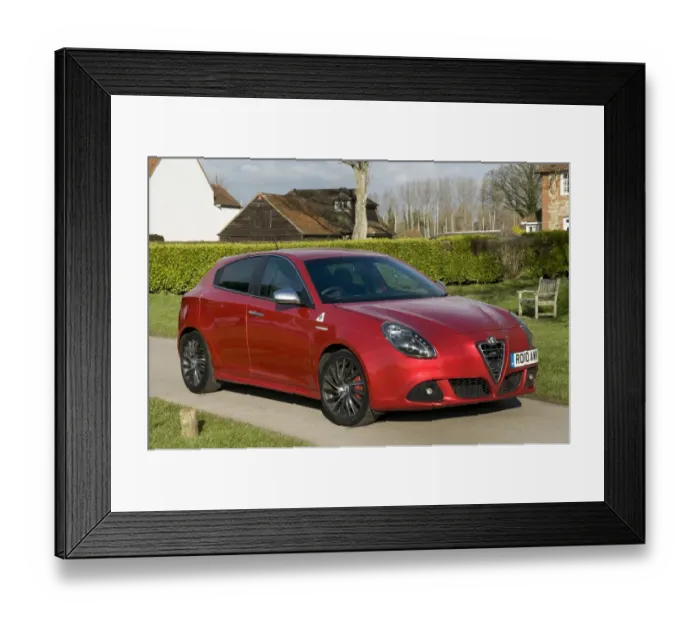 Framed Print : 2010 Alfa Romeo Giulietta 1750 Cloverleaf