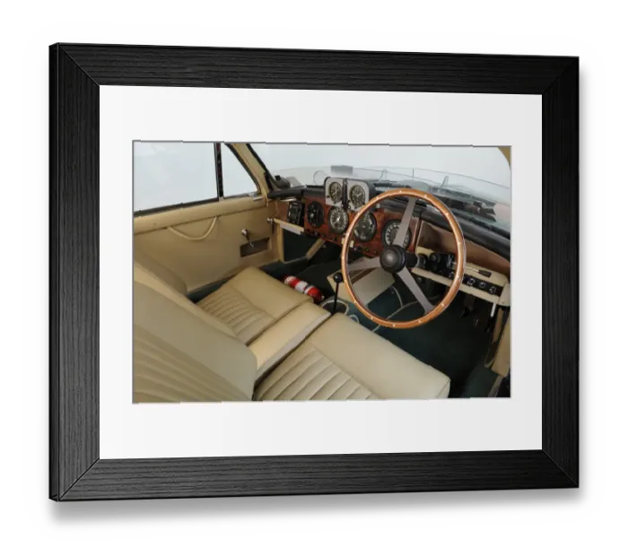 Framed Print : Aston Martin DB2-4 works 1956 interior Framed Print : Aston Martin DB2-4 works 1956 interior