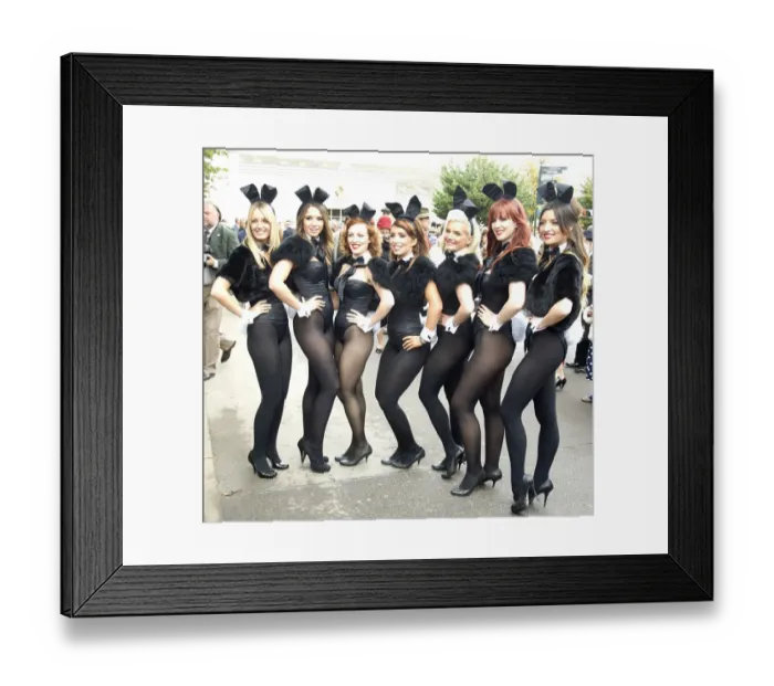 Framed Print : 2011 Goodwood Revival, Bunny Girls