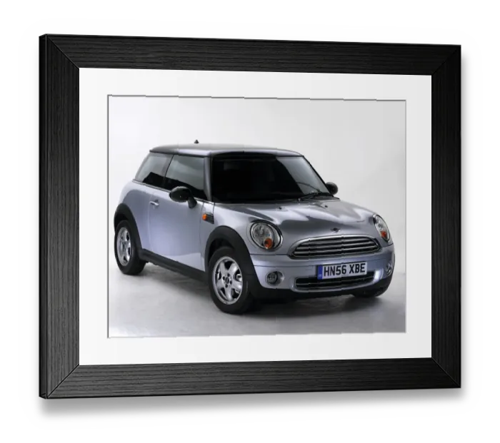 Framed Print : 2006 Mini Cooper