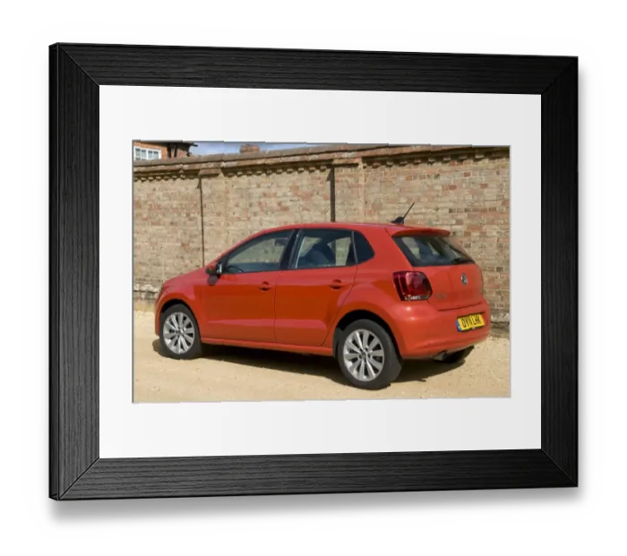 Framed Print : 2011 Volkswagen Polo SEL 1. 2 Tsi