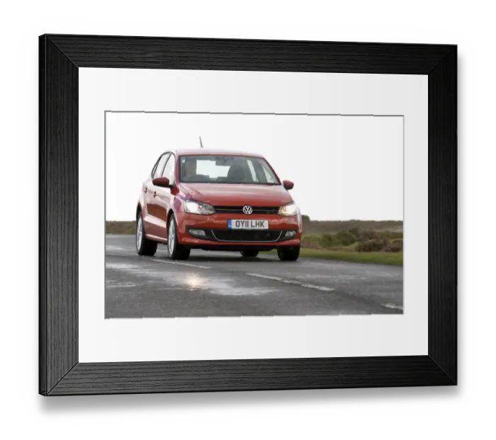 Framed Print : Volkswagen Polo SEL 1. 2 TSI 2011 Framed Print : Volkswagen Polo SEL 1. 2 TSI 2011