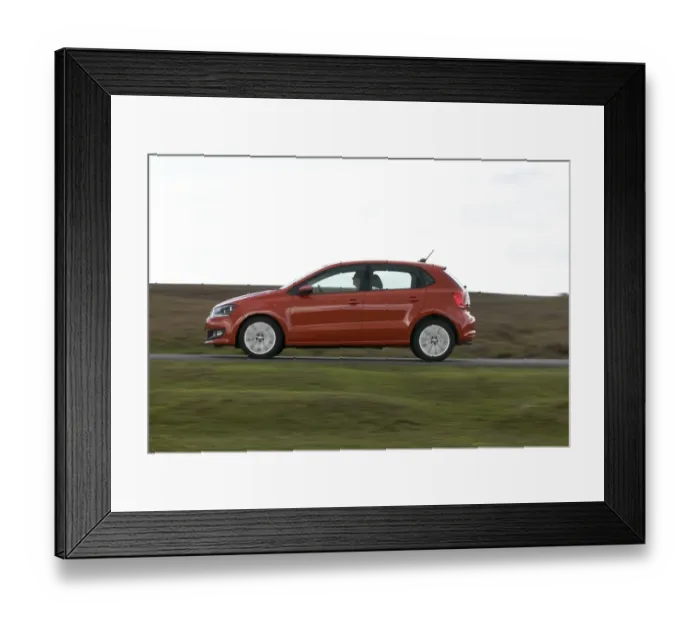 Framed Print : 2011 Volkswagen Polo SEL 1. 2 Tsi