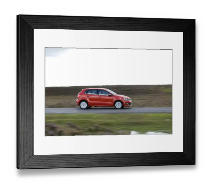 Framed Print : 2011 Volkswagen Polo SEL 1. 2 Tsi