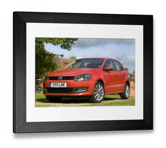 Framed Print : 2011 Volkswagen Polo SEL 1. 2 Tsi Framed Print : 2011 Volkswagen Polo SEL 1. 2 Tsi