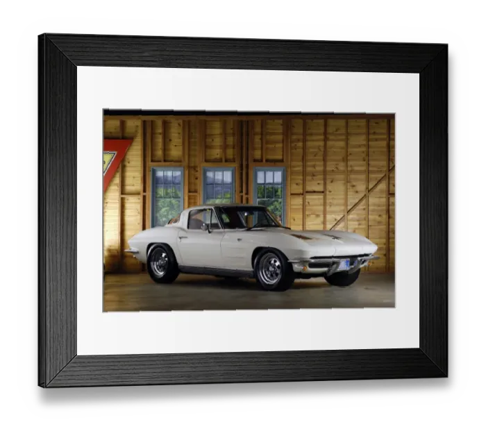 Framed Print : Chevrolet Corvette