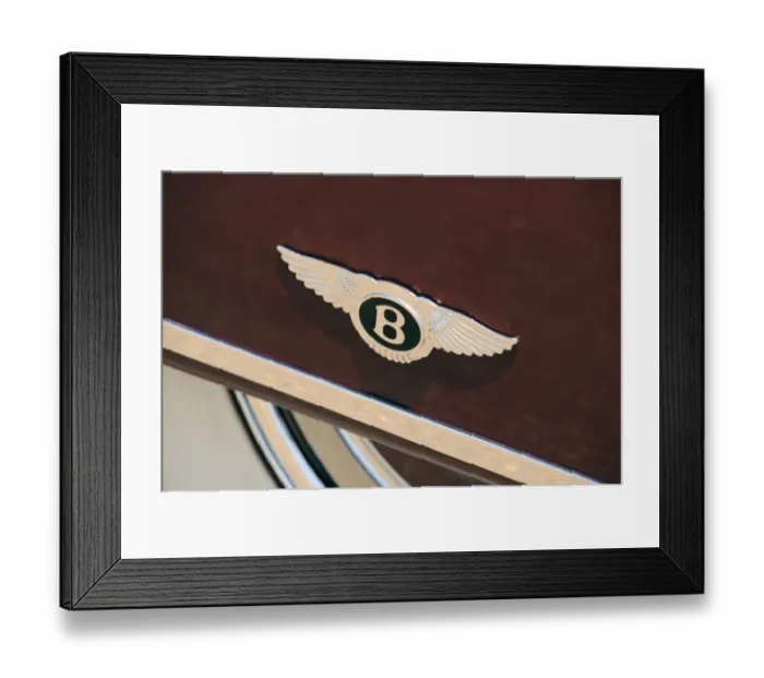 Framed Print : Bentley R type badge