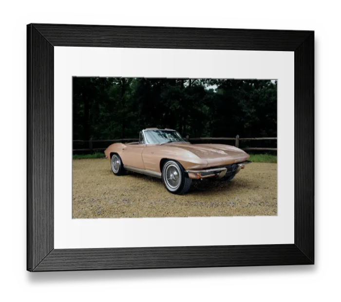 Framed Print : Chevrolet Corvette