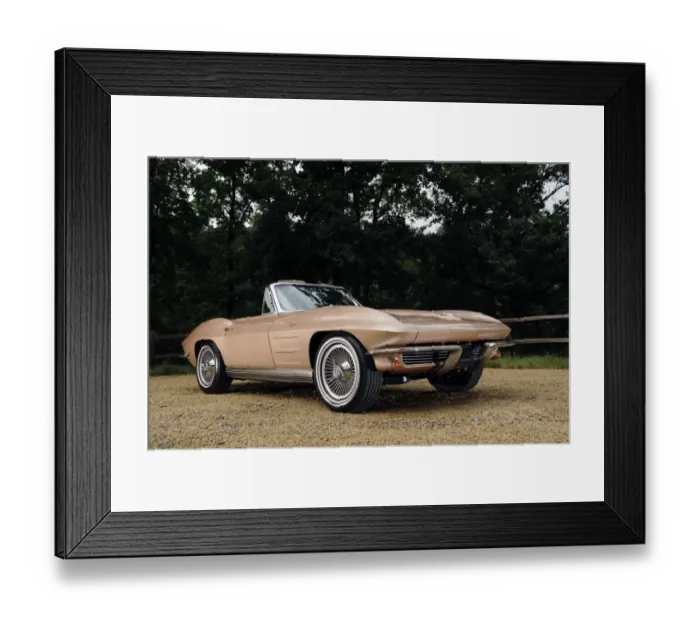Framed Print : Chevrolet Corvette