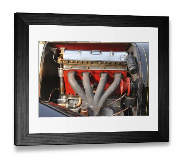 Framed Print : Bugatti T18 Black Bess engine Framed Print : Bugatti T18 Black Bess engine