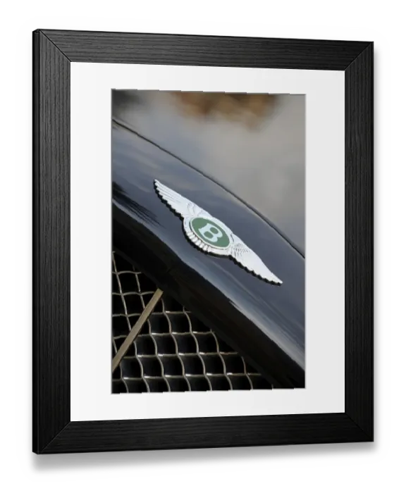 Framed Print : Bentley Continental Badge