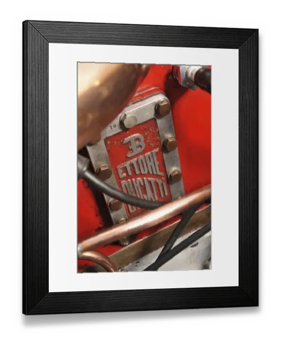 Framed Print : Bugatti T18 Black Bess